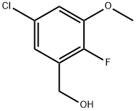 (5-Chloro-2-fluoro-3-methoxyphenyl)methanol Structure