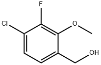 (4-Chloro-3-fluoro-2-methoxyphenyl)methanol Structure