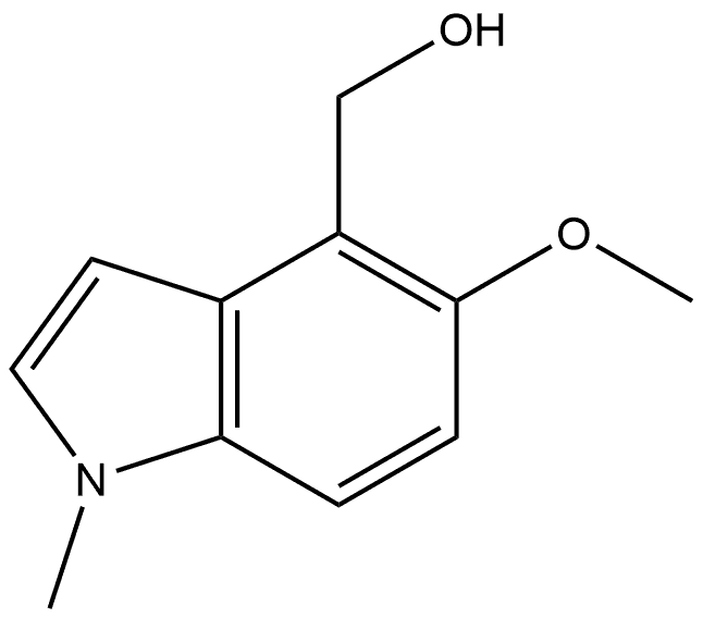 5-Methoxy-1-methyl-1H-indole-4-methanol Structure