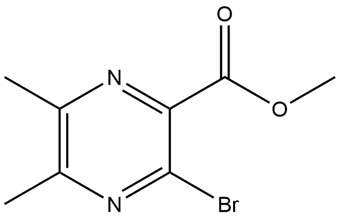 Methyl 3-bromo-5,6-dimethyl-2-pyrazinecarboxylate Structure