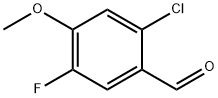 2-chloro-5-fluoro-4-methoxybenzaldehyde Structure