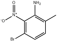 Benzenamine, 3-bromo-6-methyl-2-nitro- Structure