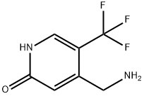 2(1H)-Pyridinone, 4-(aminomethyl)-5-(trifluoromethyl)- Structure