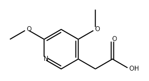 3-Pyridineacetic acid, 4,6-dimethoxy- Structure