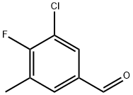 Benzaldehyde, 3-chloro-4-fluoro-5-methyl- Structure