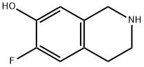 7-Isoquinolinol, 6-fluoro-1,2,3,4-tetrahydro- 구조식 이미지