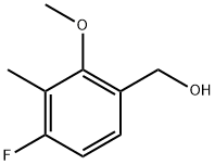 Benzenemethanol, 4-fluoro-2-methoxy-3-methyl- Structure