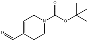 1(2H)-Pyridinecarboxylic acid, 4-formyl-3,6-dihydro-, 1,1-dimethylethyl ester Structure