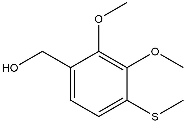 (2,3-dimethoxy-4-(methylthio)phenyl)methanol Structure