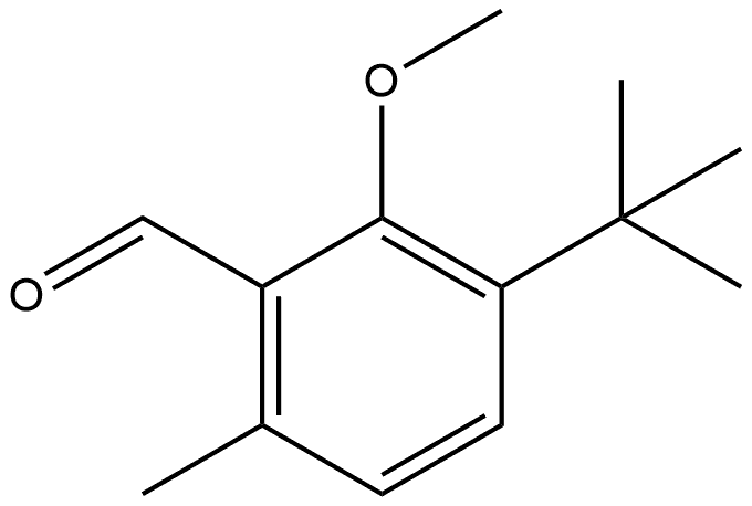 3-(1,1-Dimethylethyl)-2-methoxy-6-methylbenzaldehyde Structure