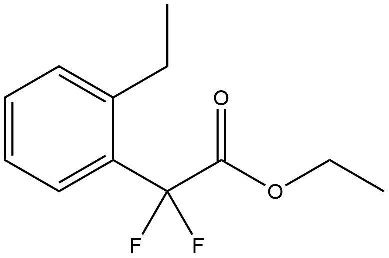 Ethyl 2-ethyl-α,α-difluorobenzeneacetate Structure