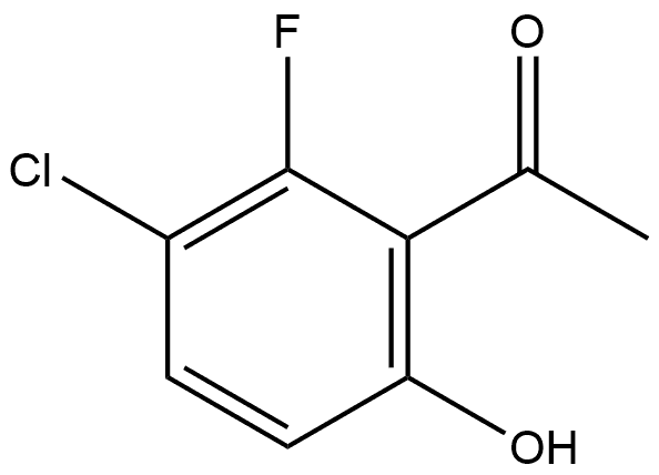 1-(3-chloro-2-fluoro-6-hydroxyphenyl)ethanone Structure