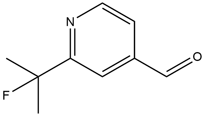 2-(1-Fluoro-1-methylethyl)-4-pyridinecarboxaldehyde Structure