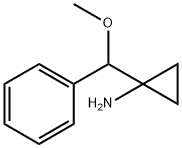 1-[methoxy(phenyl)methyl]cyclopropan-1-amine hydrochloride Structure