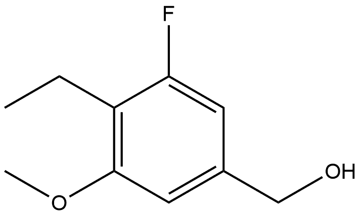 4-Ethyl-3-fluoro-5-methoxybenzenemethanol Structure