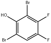 Phenol, 2,6-dibromo-3,4-difluoro- Structure