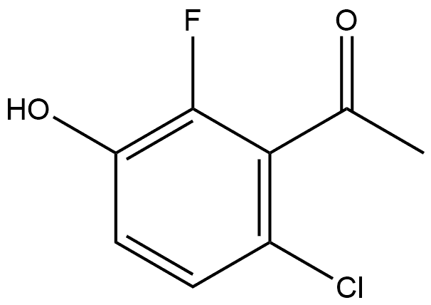 1-(6-chloro-2-fluoro-3-hydroxyphenyl)ethanone Structure