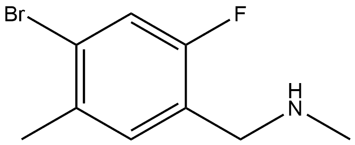 (4-bromo-2-fluoro-5-methylphenyl)methyl](methyl)amine Structure