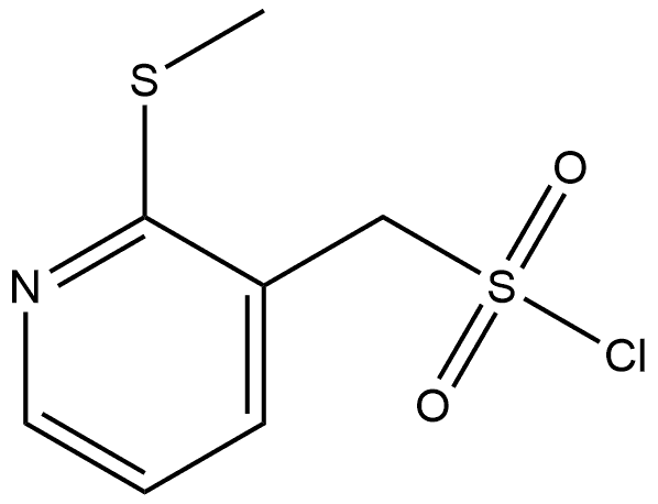 2-(Methylthio)-3-pyridinemethanesulfonyl chloride (ACI) Structure