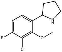 2-(3-chloro-4-fluoro-2-methoxyphenyl)pyrrolidine Structure
