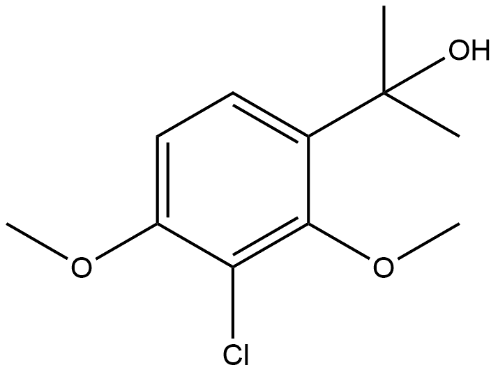 3-Chloro-2,4-dimethoxy-α,α-dimethylbenzenemethanol Structure