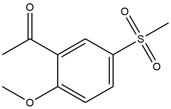 1-[2-Methoxy-5-(methylsulfonyl)phenyl]ethanone Structure