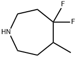 1H-Azepine, 4,4-difluorohexahydro-5-methyl- 구조식 이미지