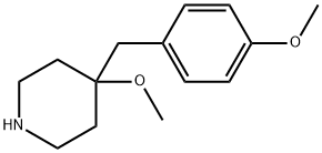 4-methoxy-4-(4-methoxybenzyl)piperidine Structure