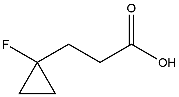 1-Fluorocyclopropanepropanoic acid Structure