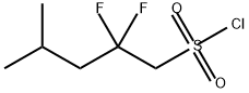 2,2-difluoro-4-methylpentane-1-sulfonyl chloride Structure