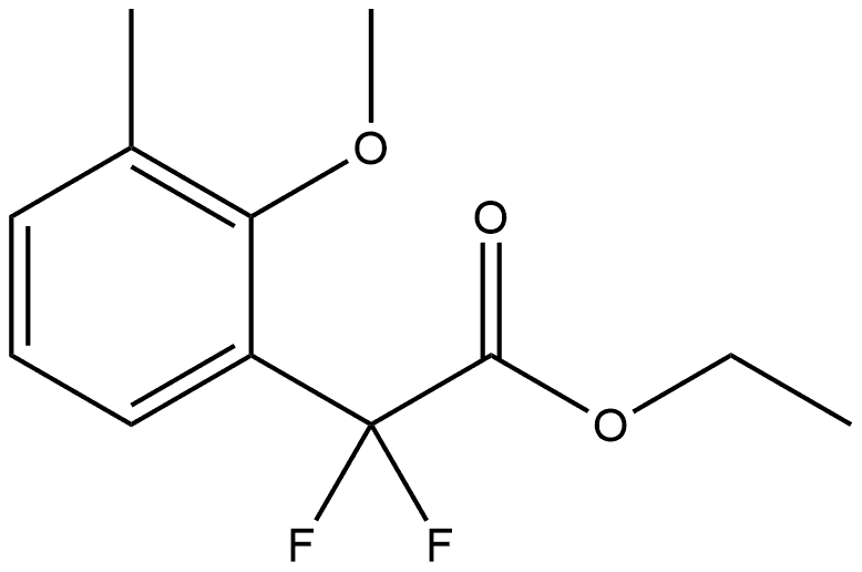 Ethyl α,α-difluoro-2-methoxy-3-methylbenzeneacetate Structure