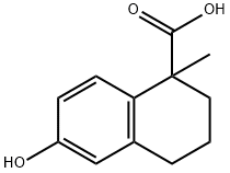 1,2,3,4-Tetrahydro-6-hydroxy-1-methyl-1-naphthalenecarboxylic acid Structure