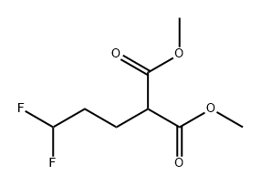 Propanedioic acid, 2-(3,3-difluoropropyl)-, 1,3-dimethyl ester Structure
