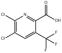 5,6-Dichloro-3-(trifluoromethyl)-2-pyridinecarboxylic acid Structure