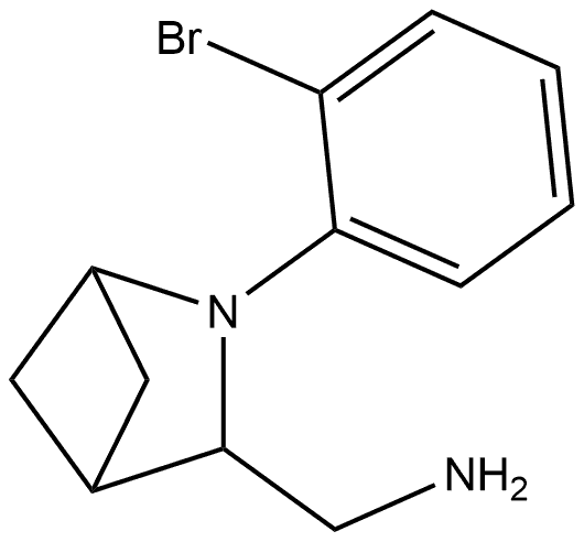 2-(2-bromophenyl)-2-azabicyclo[2.1.1]hexan-3-yl]methanamine Structure