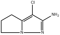 3-chloro-5,6-dihydro-4H-pyrrolo[1,2-b]pyrazol-2-amine Structure