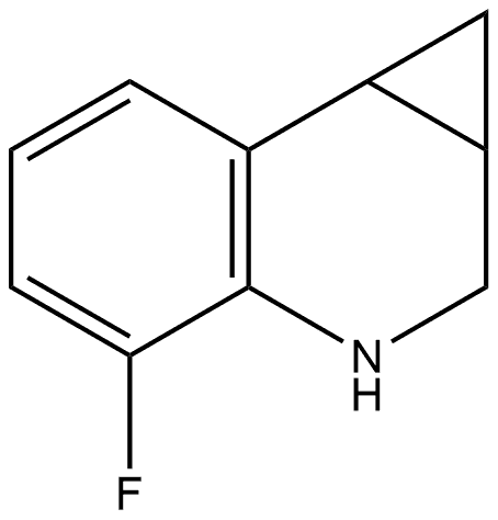 4-Fluoro-1a,2,3,7b-tetrahydro-1H-cyclopropa[c]quinoline Structure