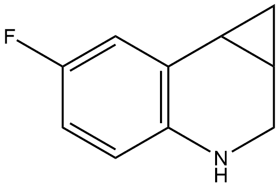 6-Fluoro-1a,2,3,7b-tetrahydro-1H-cyclopropa[c]quinoline Structure