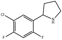 2-(5-chloro-2,4-difluorophenyl)pyrrolidine Structure