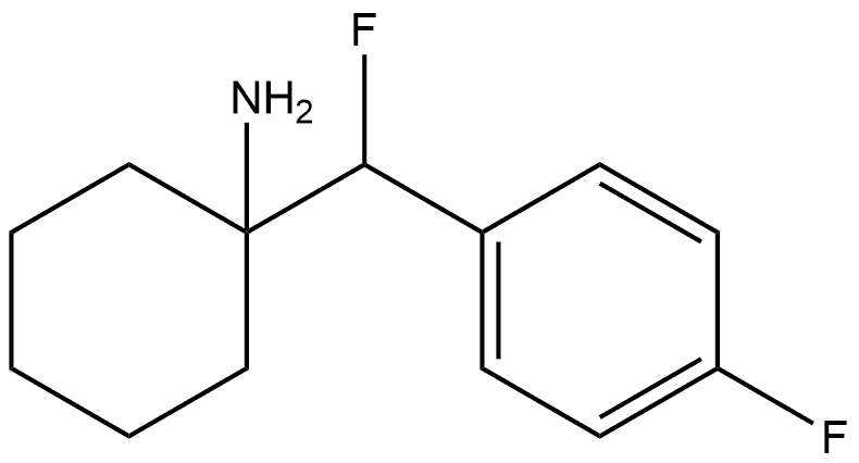 1-[fluoro-(4-fluorophenyl)methyl]cyclohexanamine 구조식 이미지