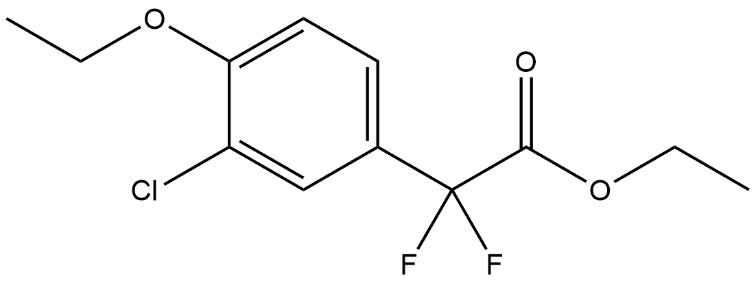 Ethyl 3-chloro-4-ethoxy-α,α-difluorobenzeneacetate Structure