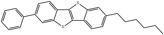 2-Hexyl-7-phenyl[1]benzothieno[3,2-b][1]benzothiophene Structure