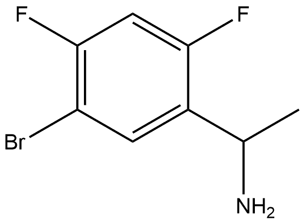 1-(5-bromo-2,4-difluorophenyl)ethan-1-amine 구조식 이미지