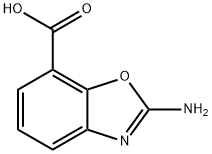 7-Benzoxazolecarboxylic acid, 2-amino- Structure