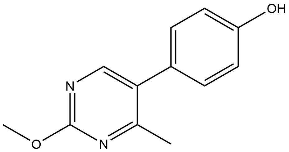 4-(2-Methoxy-4-methyl-5-pyrimidinyl)phenol Structure