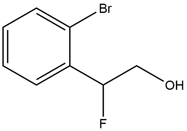 2-(2-bromophenyl)-2-fluoroethan-1-ol 구조식 이미지