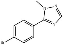 5-(4-bromophenyl)-1-methyl-1H-1,2,4-triazole Structure