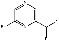 Pyrazine, 2-bromo-6-(difluoromethyl)- Structure