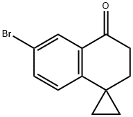 Spiro[cyclopropane-1,1'(4'H)-naphthalen]-4'-one, 6'-bromo-2',3'-dihydro- Structure