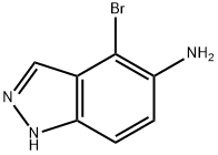 1H-Indazol-5-amine, 4-bromo- Structure